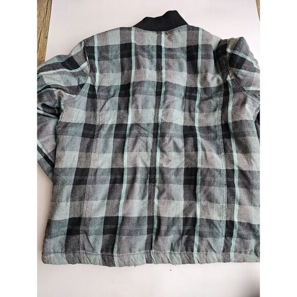 Stillwater Supply Jacket teal/black plaid  Size XL - Picture 7 of 7